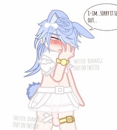 Bunni Dick Falls out of his panties || Gacha Heat