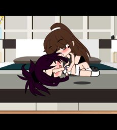 the goth girl is shy