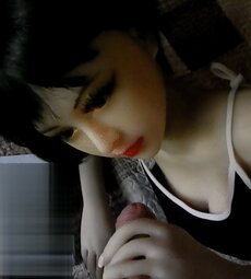 Brunette Nomi meets neighbor. (GIFs)