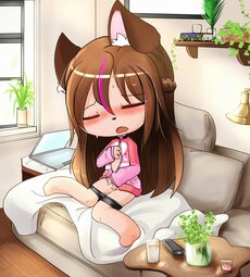 garota se masturba na cama