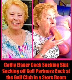 Slut Cathy Giving a Blowjob at the Golf Club in a Store Room