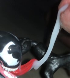 Venom licks up cumshot