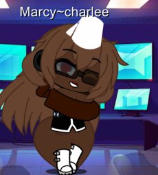 Marcy~charlee the brown crewmate who is actually not a robot