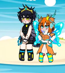 Godzilla and Mothra (futa) gacha Nébula