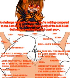 Y/n Fucks M.U.T.O PRIME, MechaGoziren & Monster X(Female)