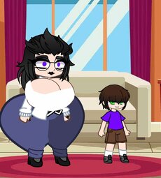 William's younger sister and her son