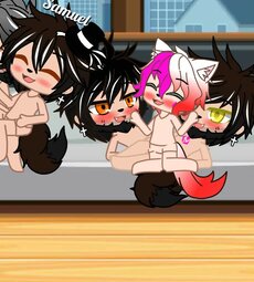 Double orgie for the bottom