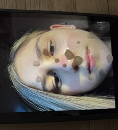 i used a bunch of jelly lube to nut her and made a huge mess