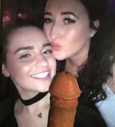 Cock Tribute to Two Ladies