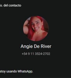 Angie De River +54 9 11 3524-2702 Una pendeja chistosa