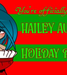 Hailey's Christmas Party invitation