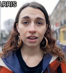 Singer and Activist Louise Harris nude in public