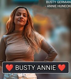 Busty German activist Annie Hunecke