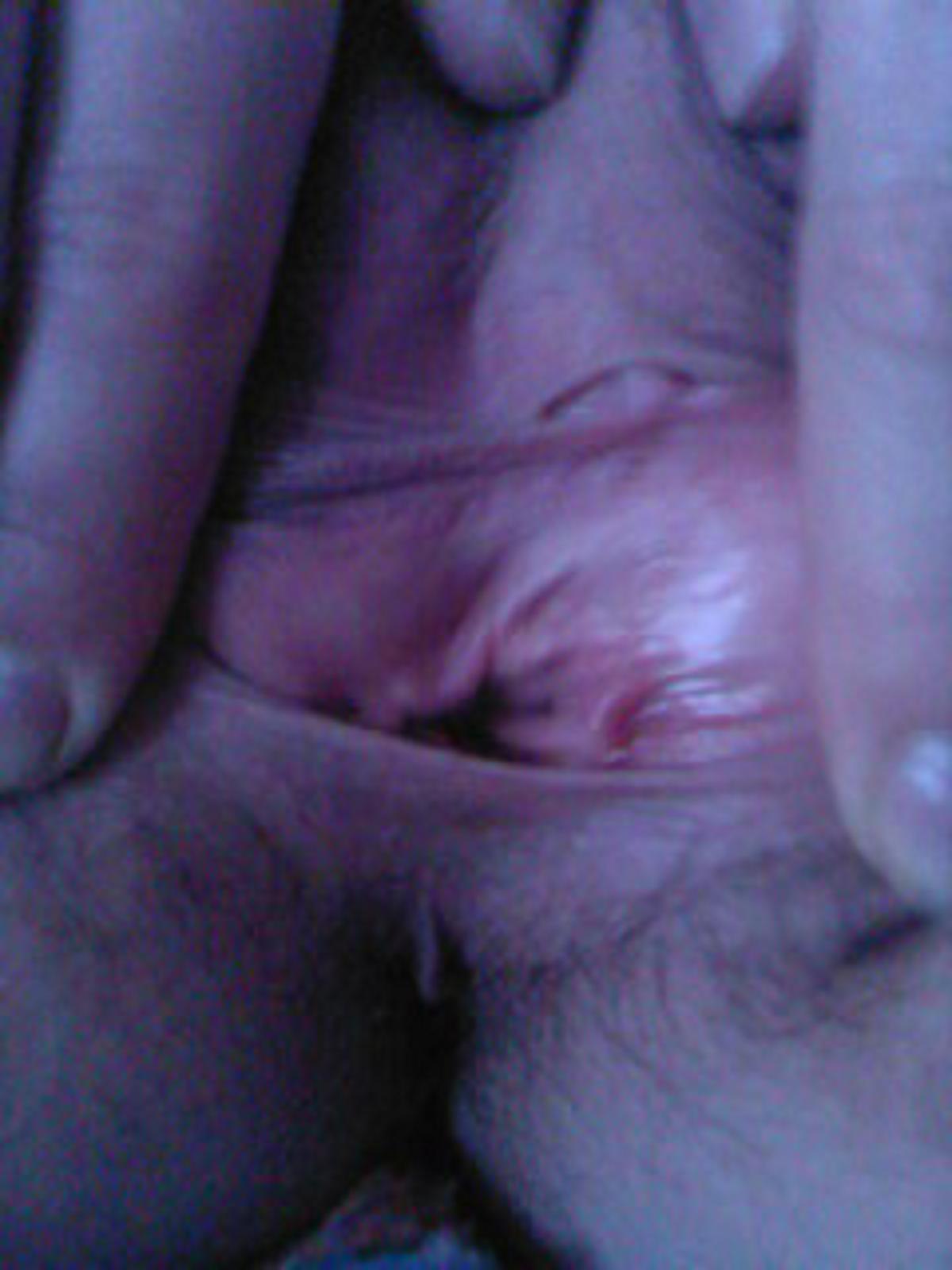 Christina Berg opens her vagina