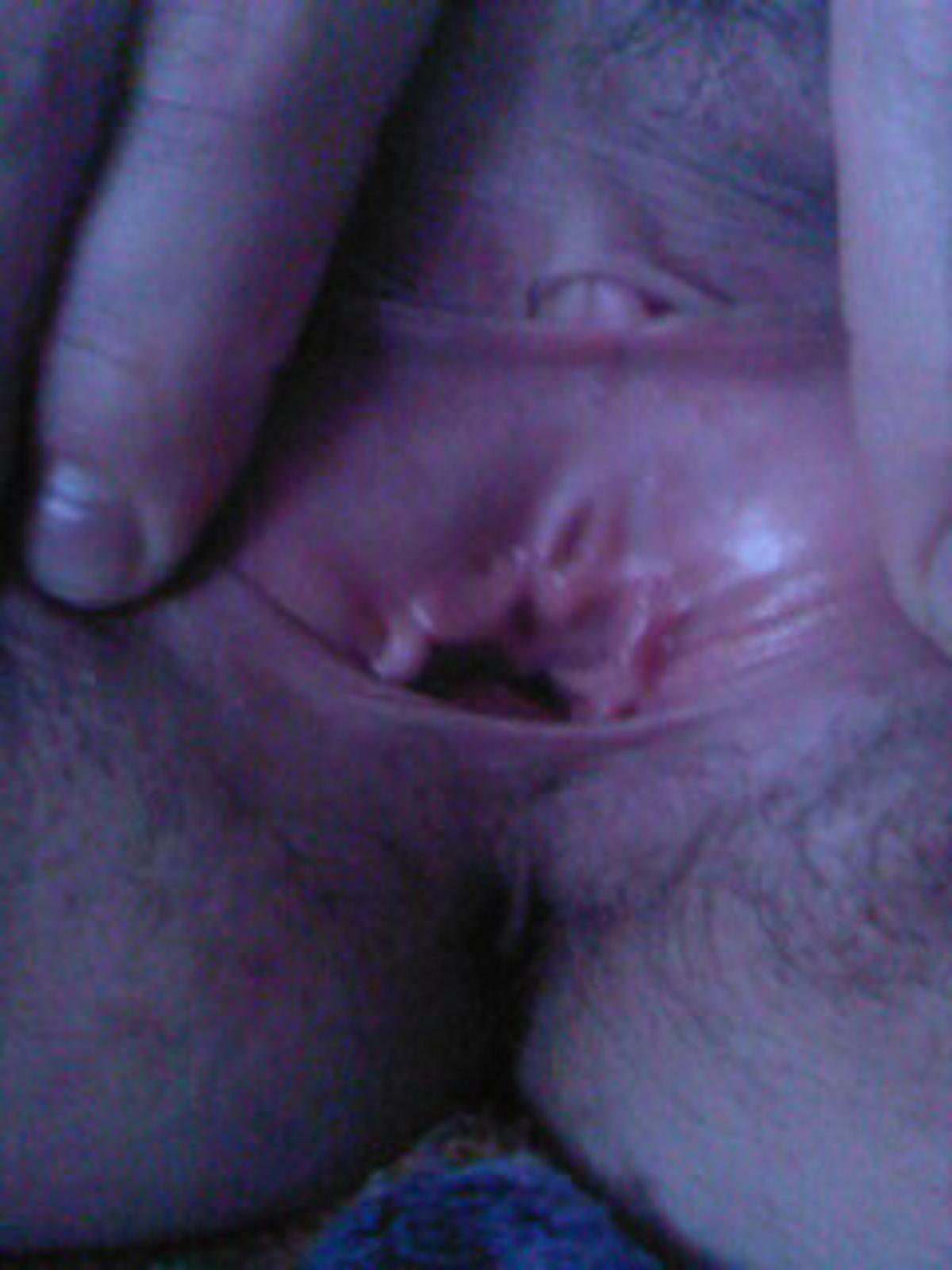 Christina Berg opens her vagina