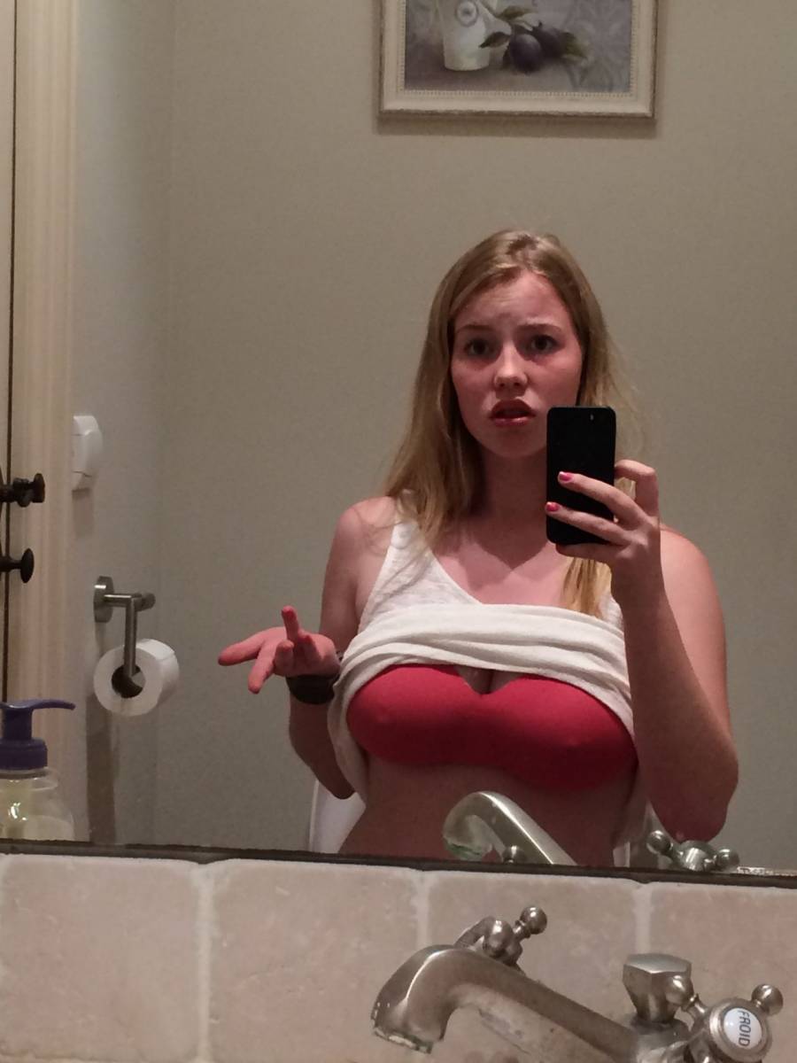 Busty Pale and Sexy Blonde