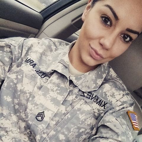 Gabby Military Selfie NN Tease