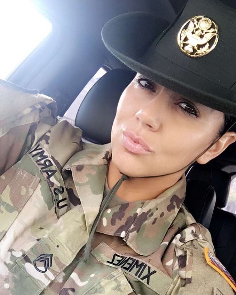 Gabby Military Selfie NN Tease