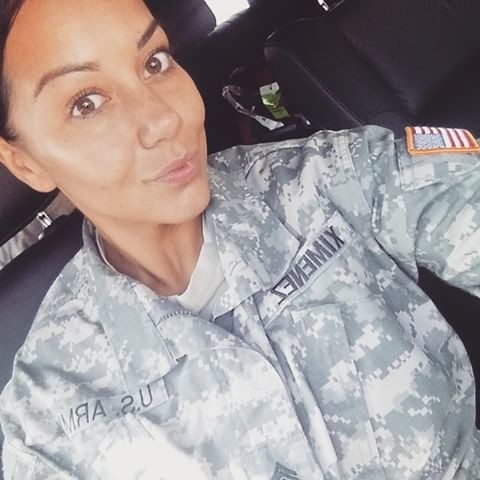 Gabby Military Selfie NN Tease