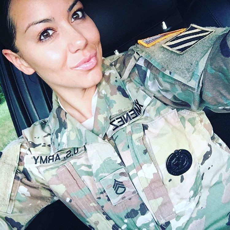 Gabby Military Selfie NN Tease