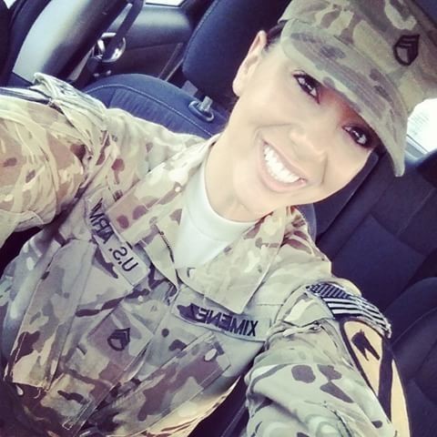 Gabby Military Selfie NN Tease