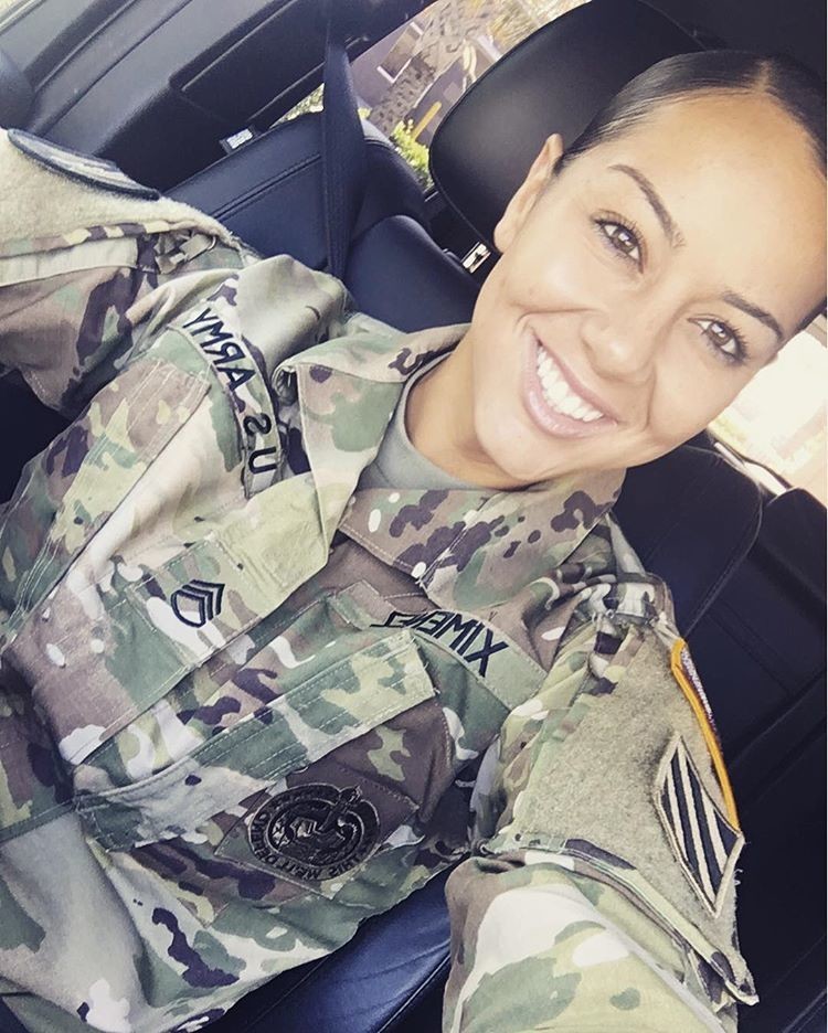 Gabby Military Selfie NN Tease