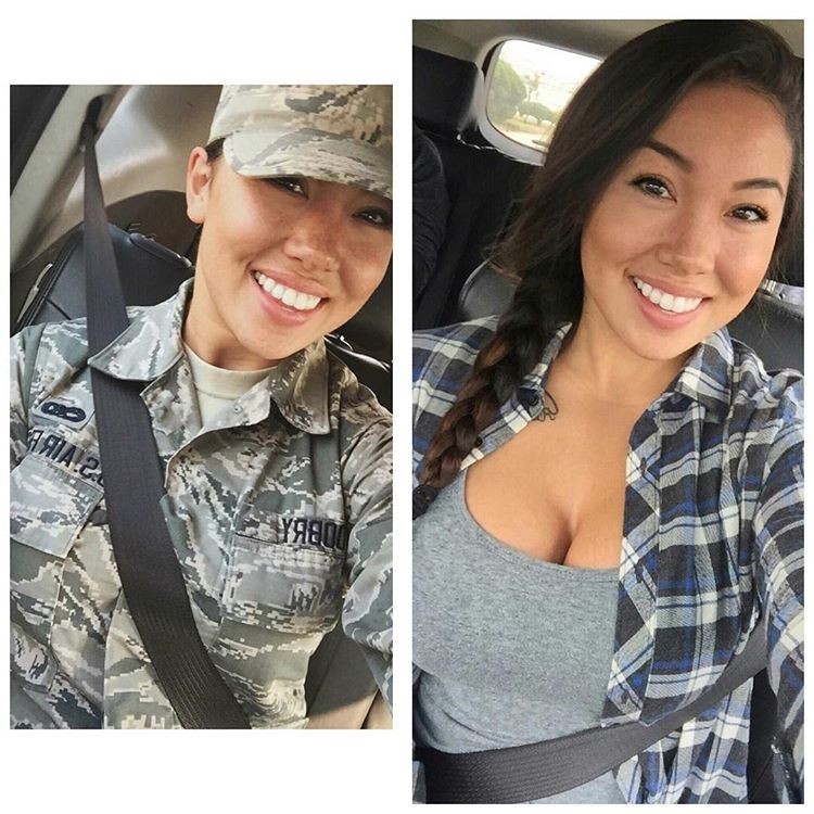 Hot Air Force Selfies Erin