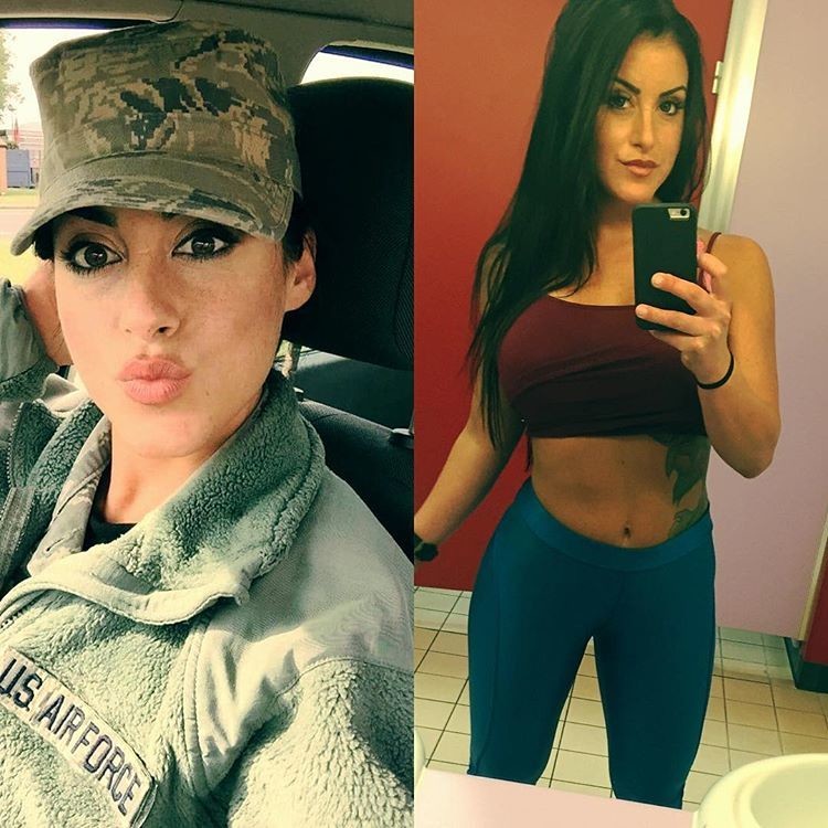Military Girl Alysia Selfies