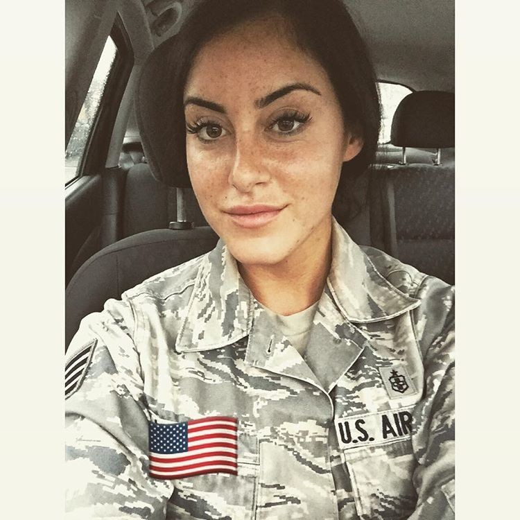 Military Girl Alysia Selfies