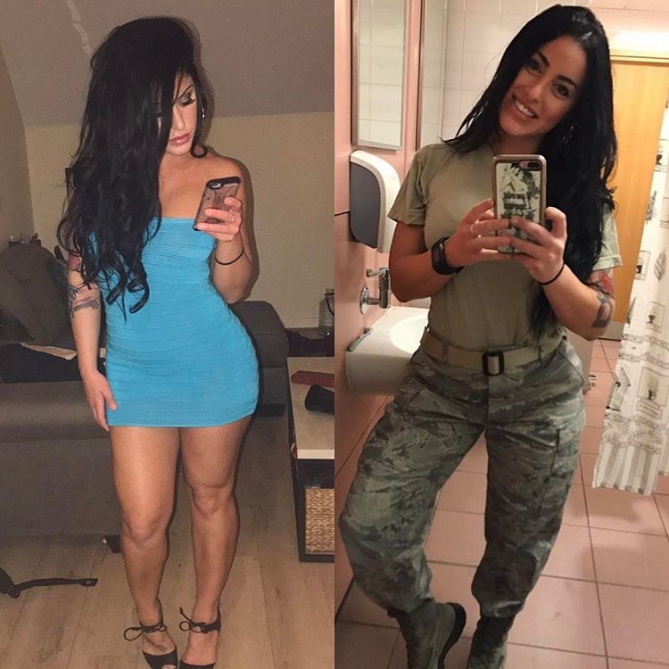 Military Girl Alysia Selfies