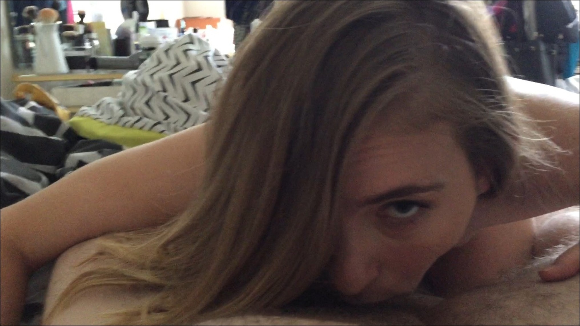 Nice And Cute Girl Pleasuring Her Boyfriend