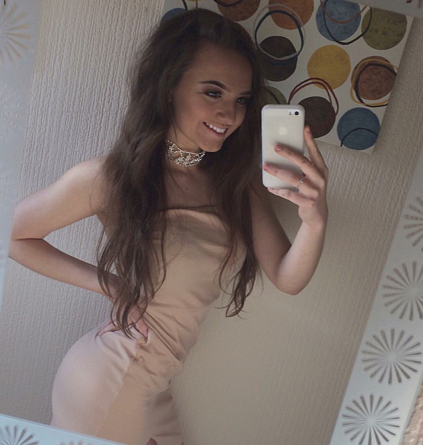 Sexy Brunette Tease Selfies Wow