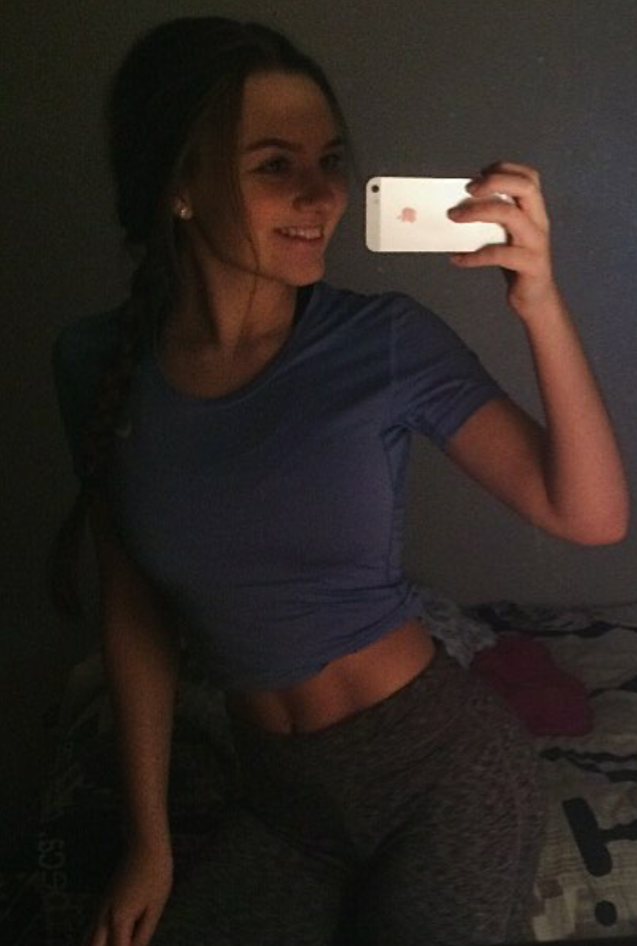 Sexy Brunette Tease Selfies Wow