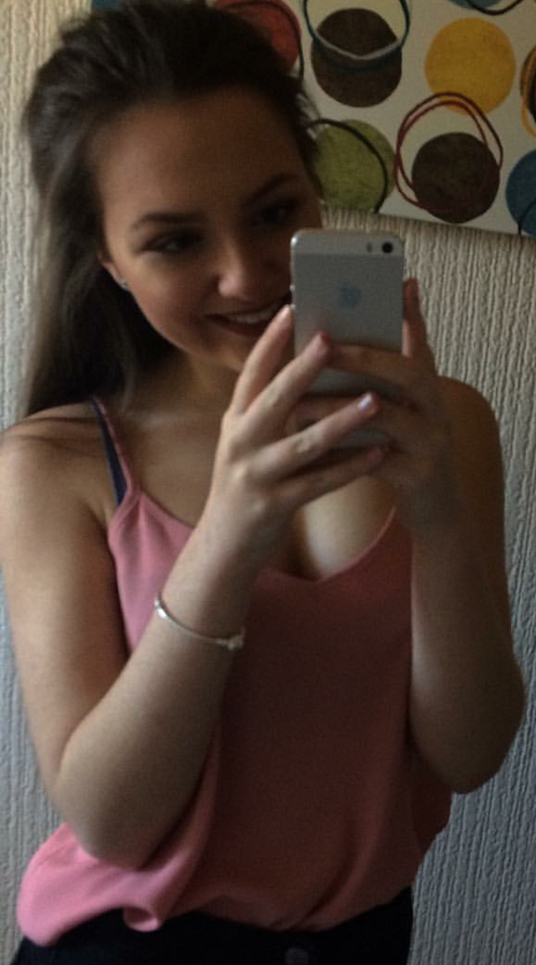 Sexy Brunette Tease Selfies Wow