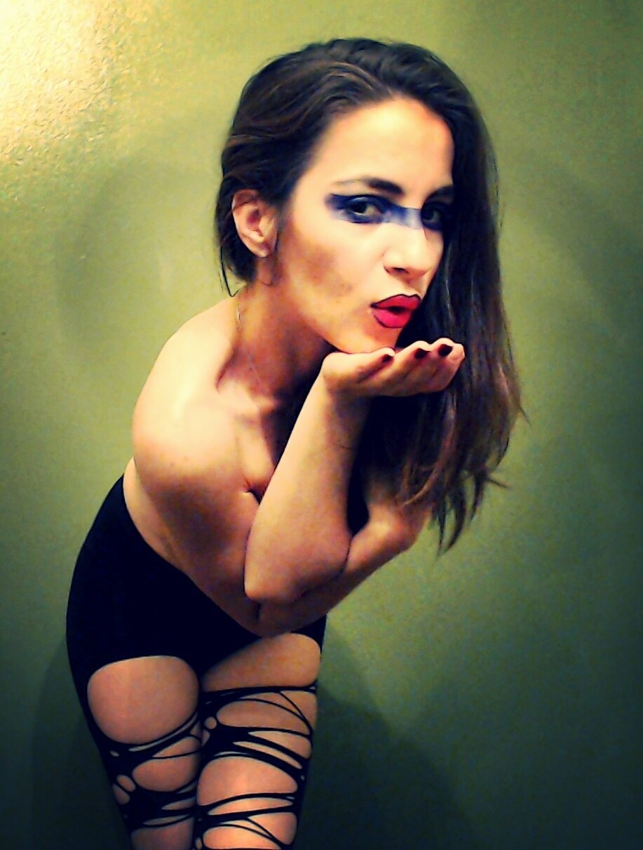 Nice Submissive Girl Shows Her Ass and Feet