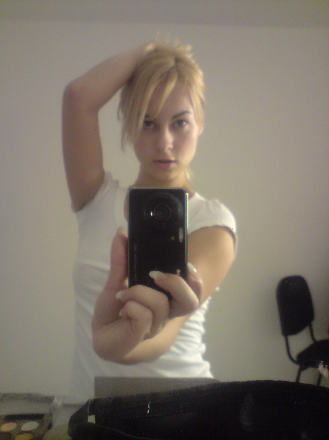 Smiling Selfie Blonde Beauty