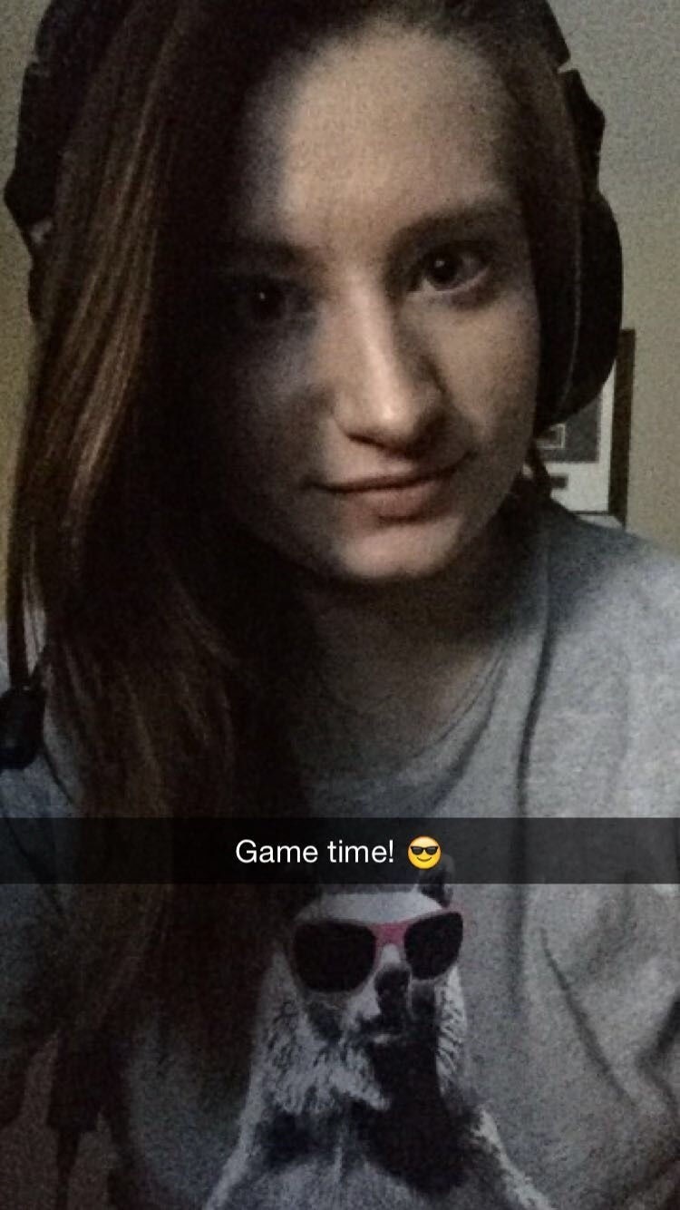 Nice Girl In Front Of Her Mirror