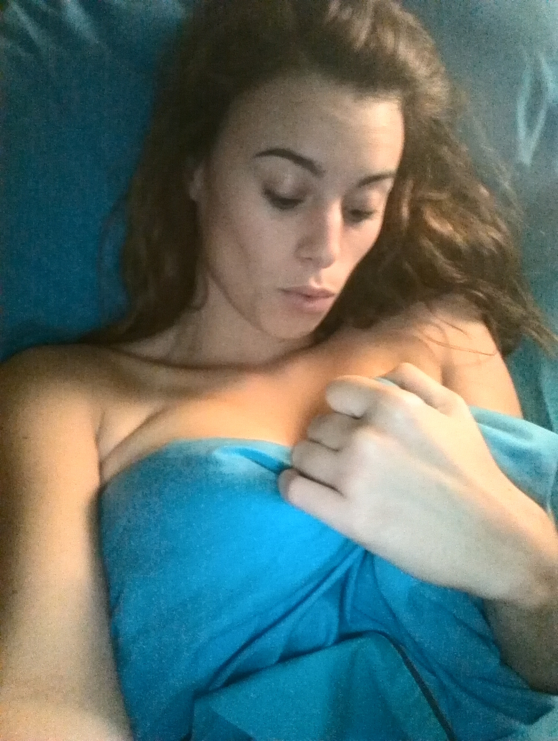 Very Pretty and Busty Brunette Cutie