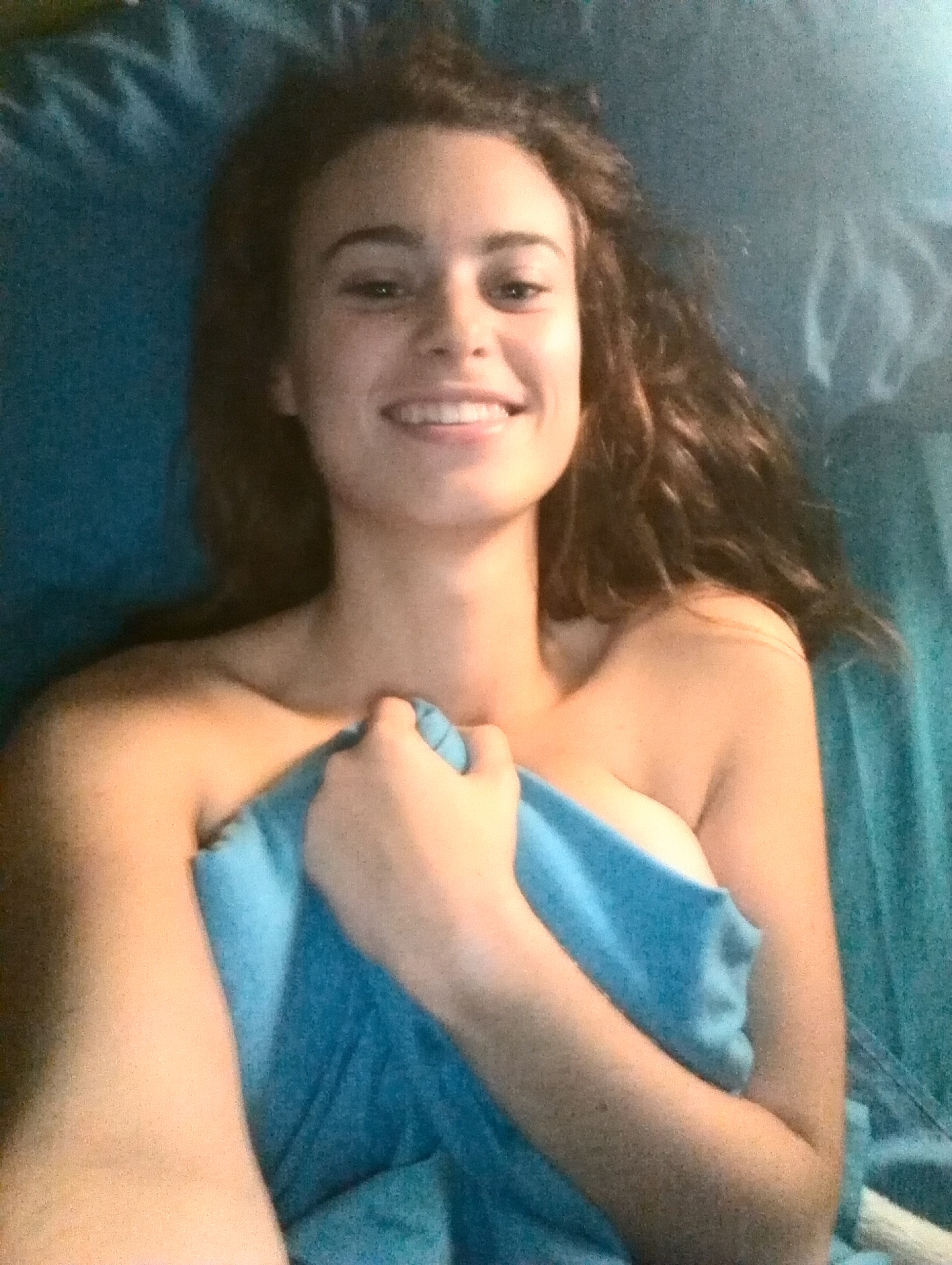 Very Pretty and Busty Brunette Cutie