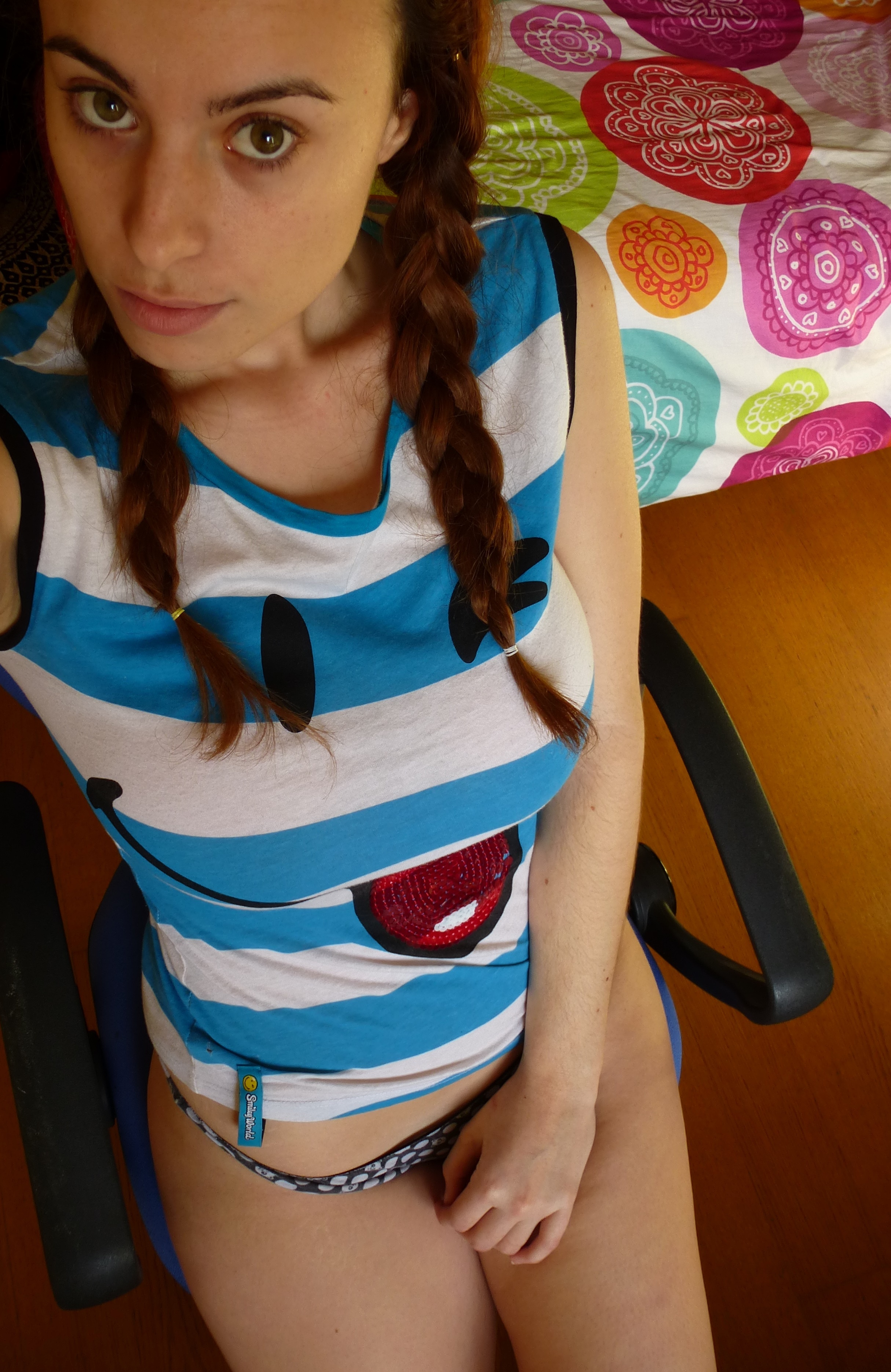 Very Pretty and Busty Brunette Cutie