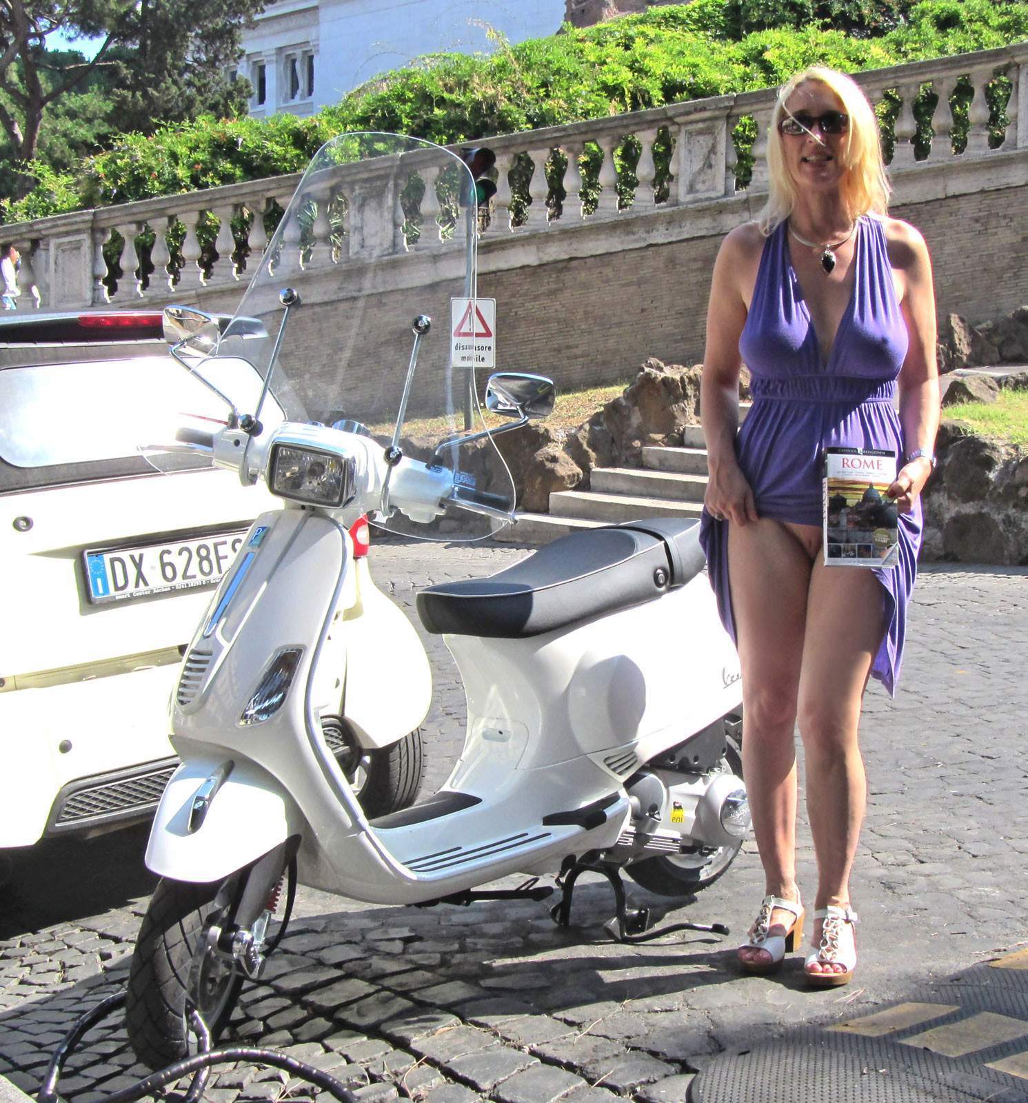 Exhibitionist Blonde Sexy Mature Wow