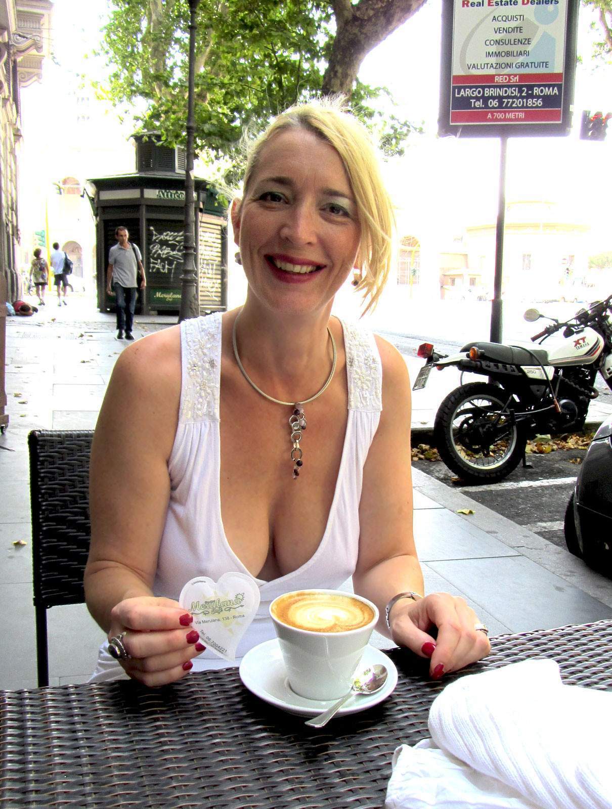 Exhibitionist Blonde Sexy Mature Wow