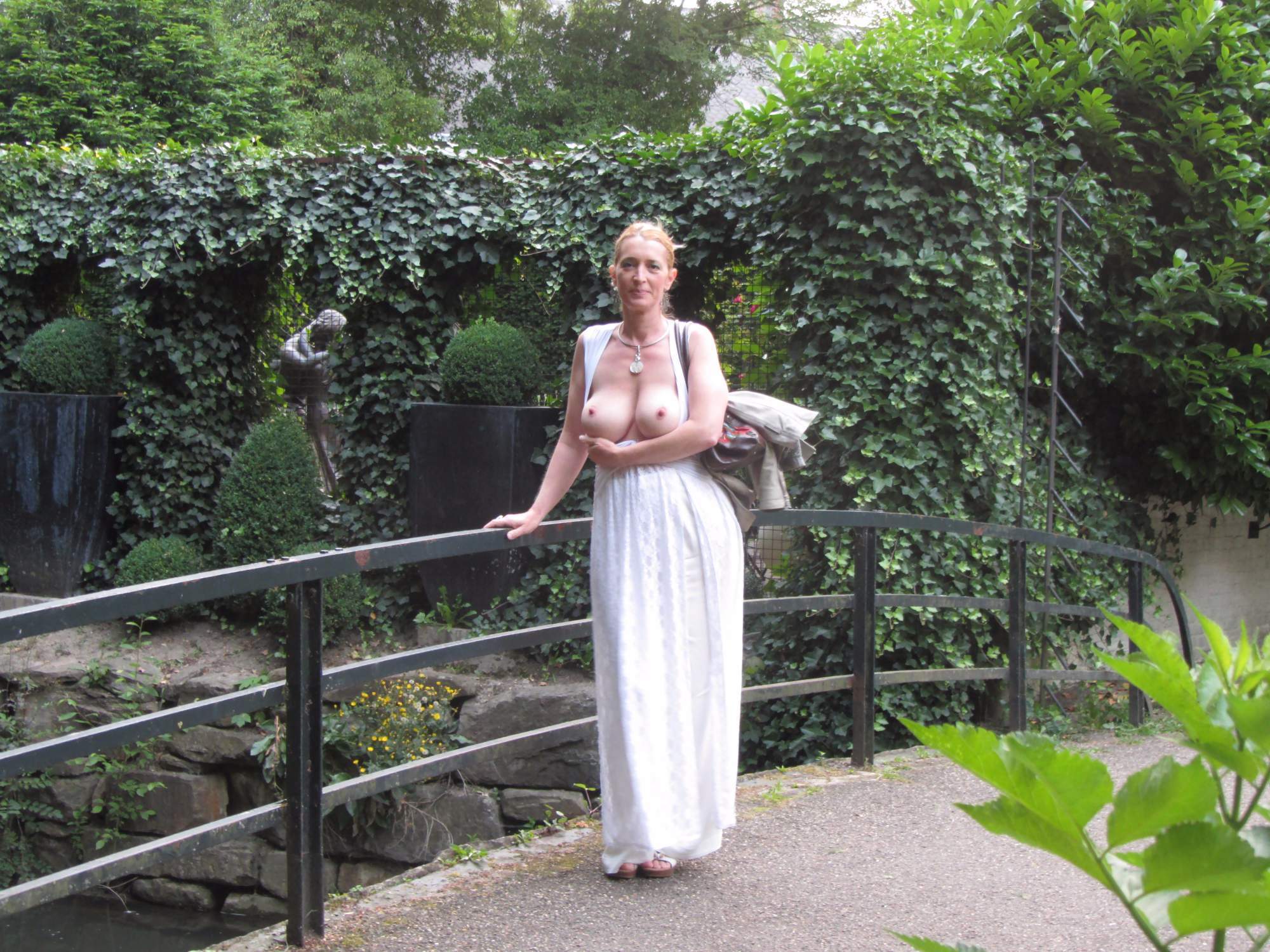 Exhibitionist Blonde Sexy Mature Wow