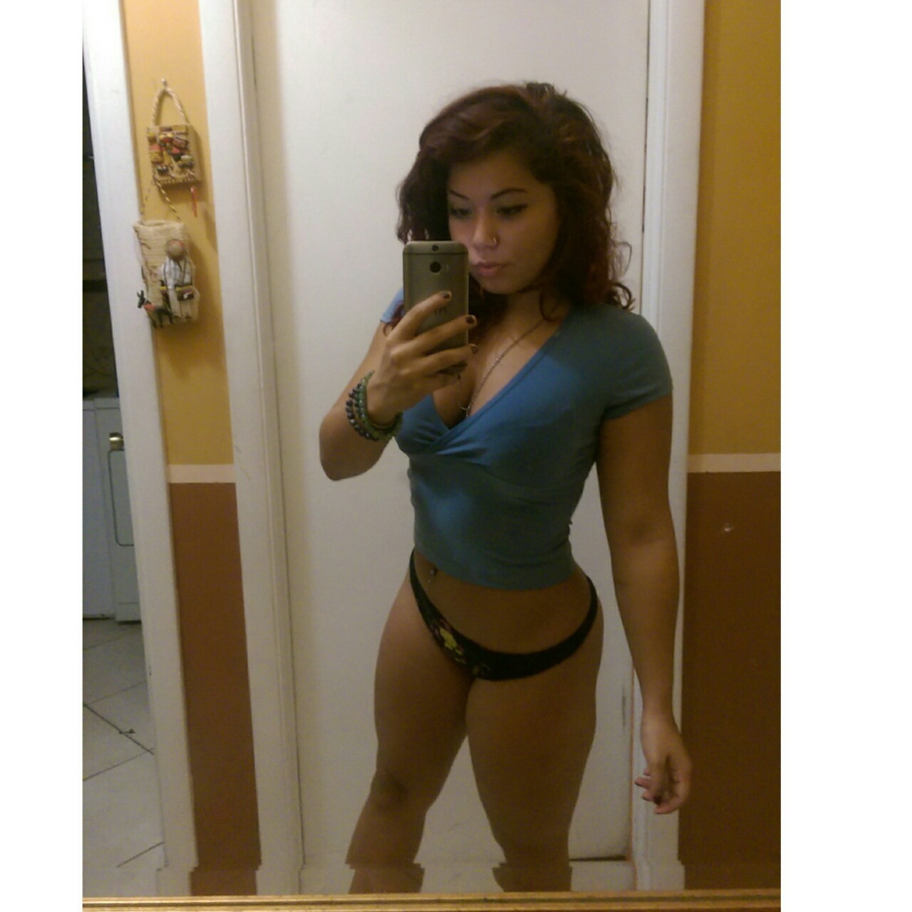 Big Booty Latina Selfie Yoga Girl