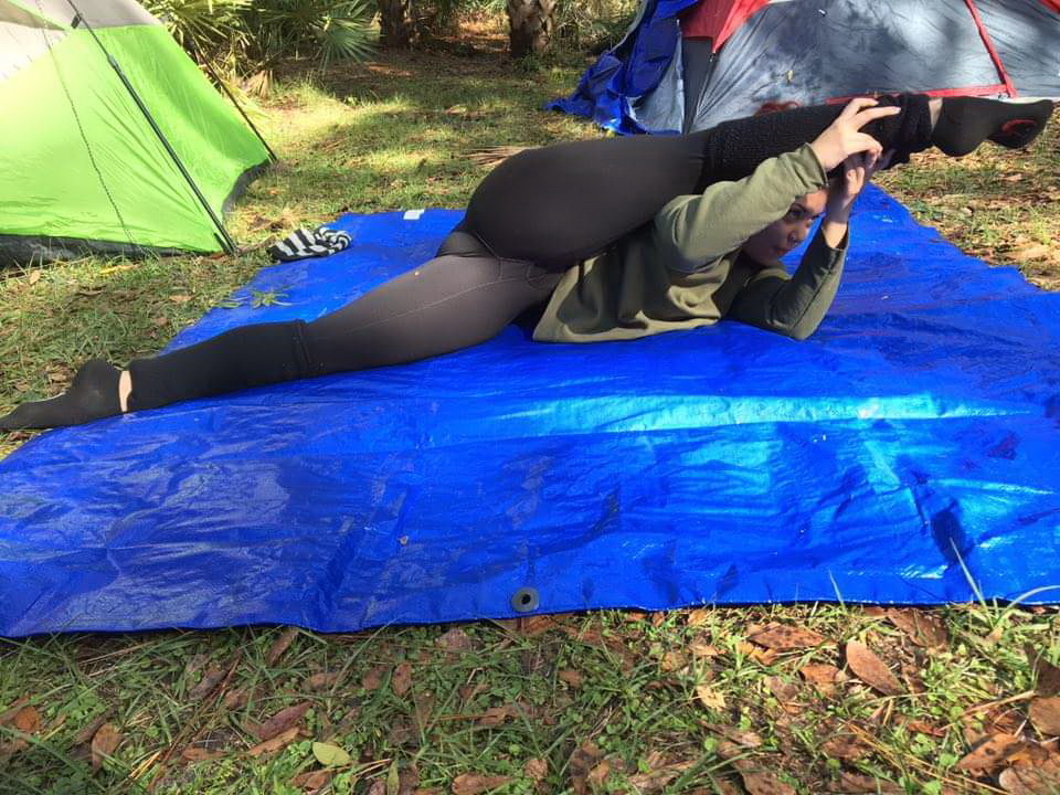 Big Booty Latina Selfie Yoga Girl