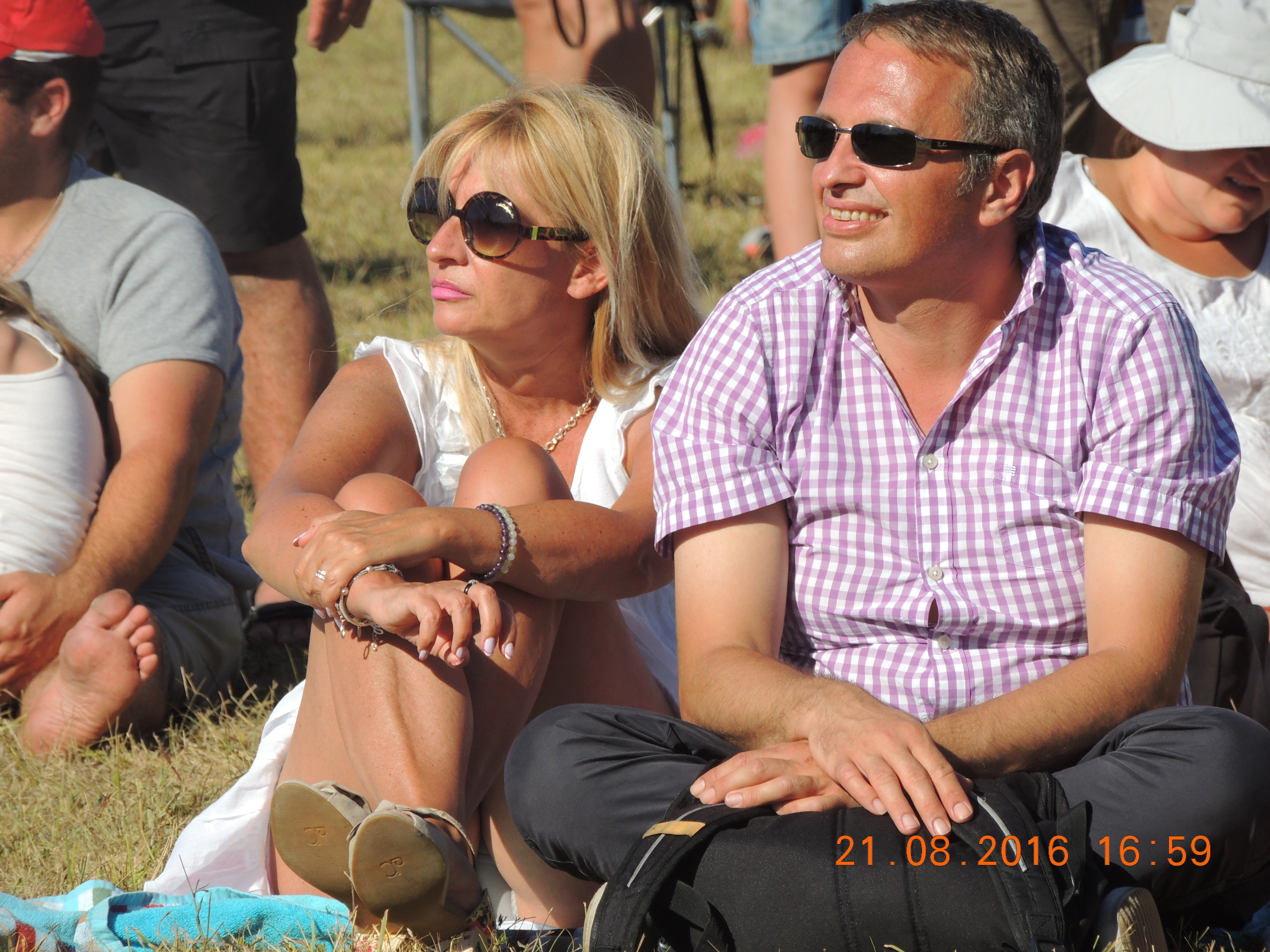 Mature Blonde Oops Panty Peek