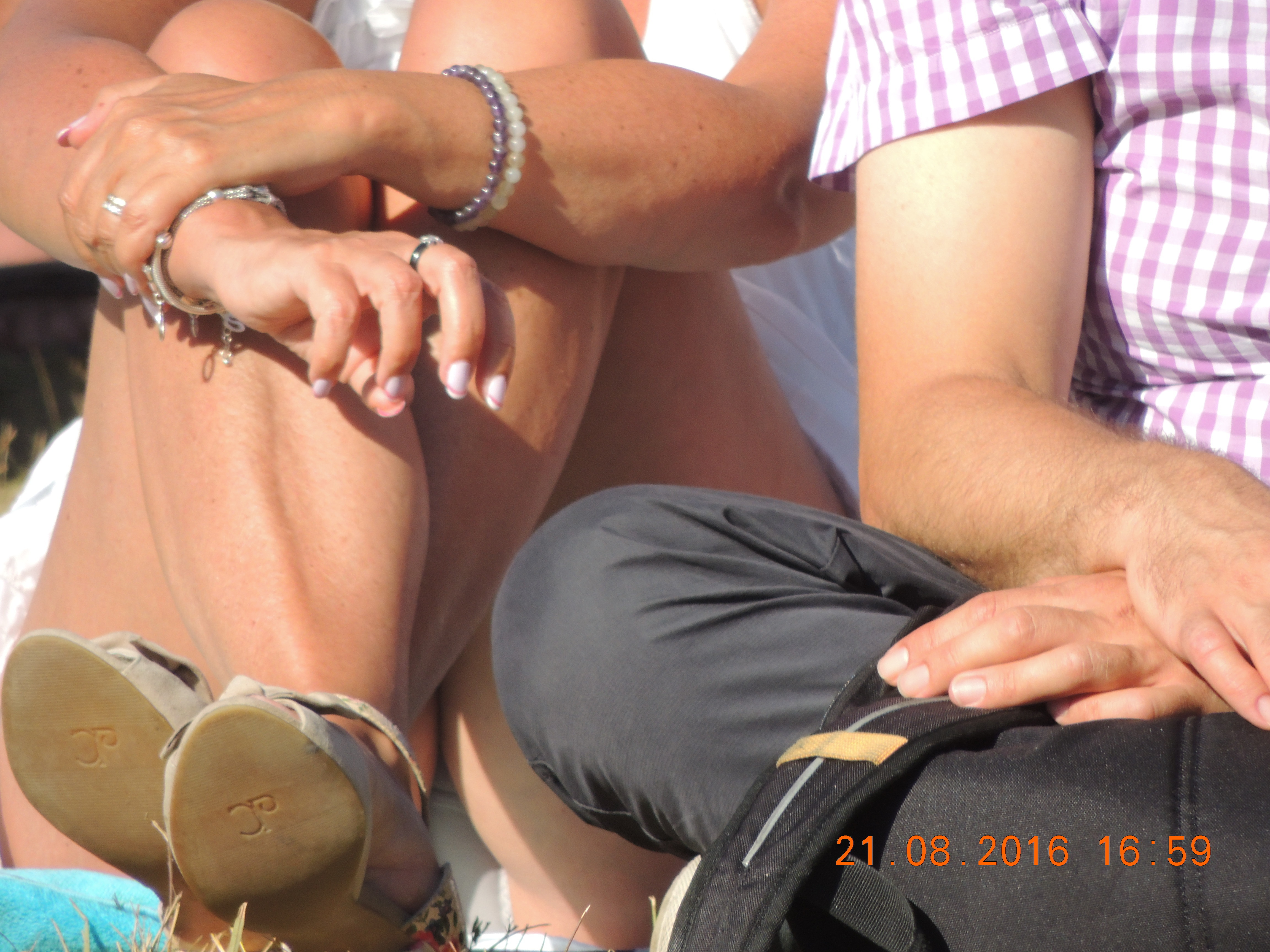 Mature Blonde Oops Panty Peek