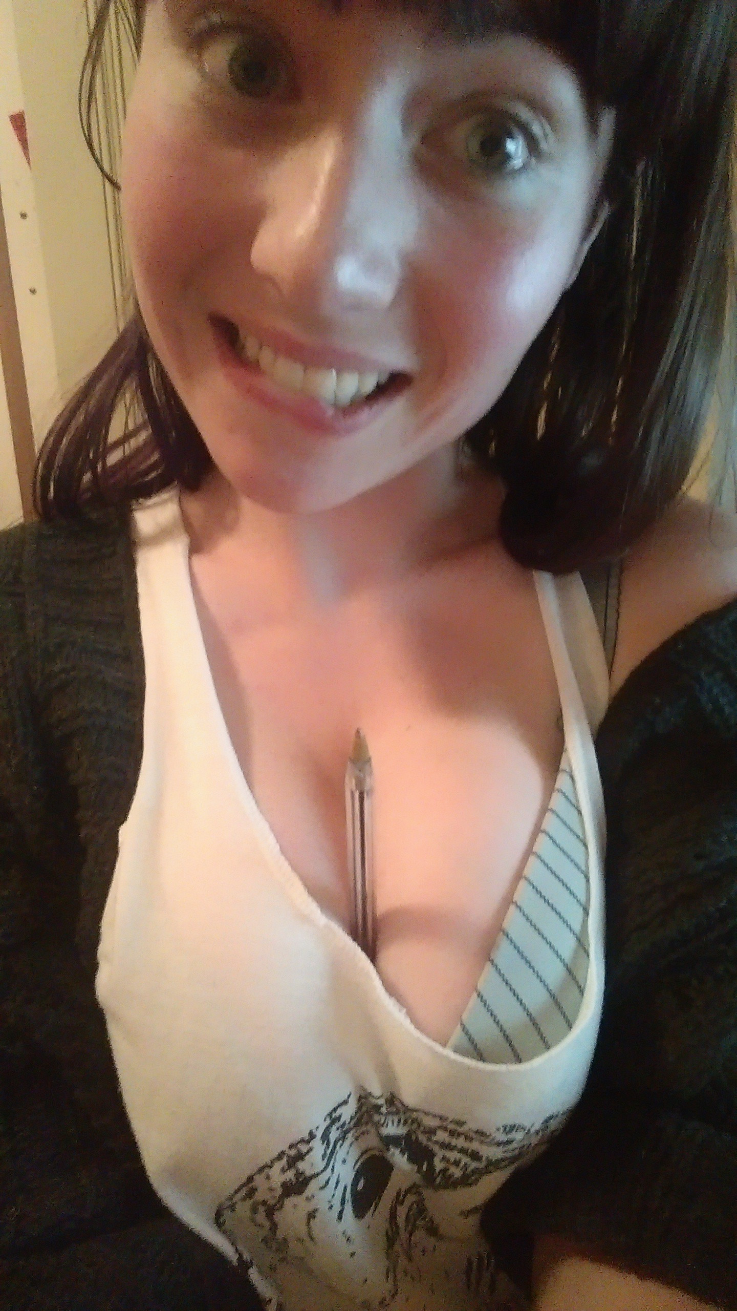 My Tits Are Great Hot Brunette