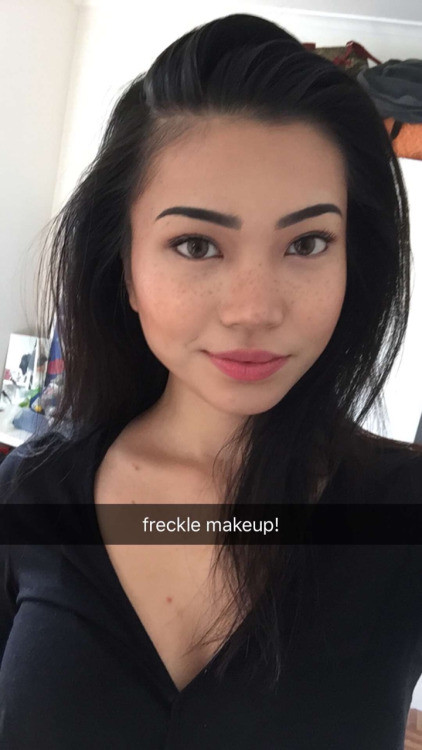Hot Asian With Freckles Selfies