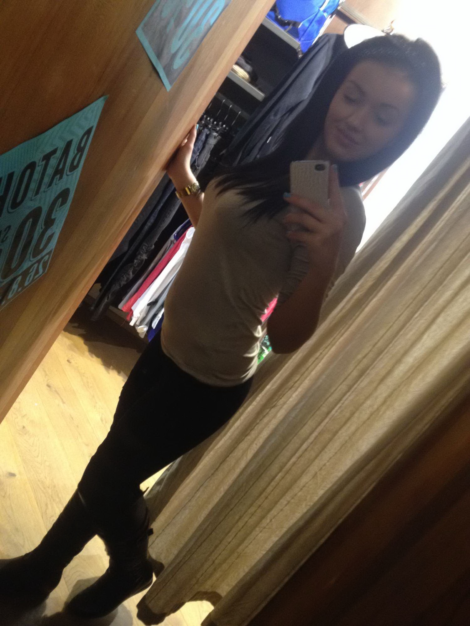 Preggo Selfie Czech Brunette Babe